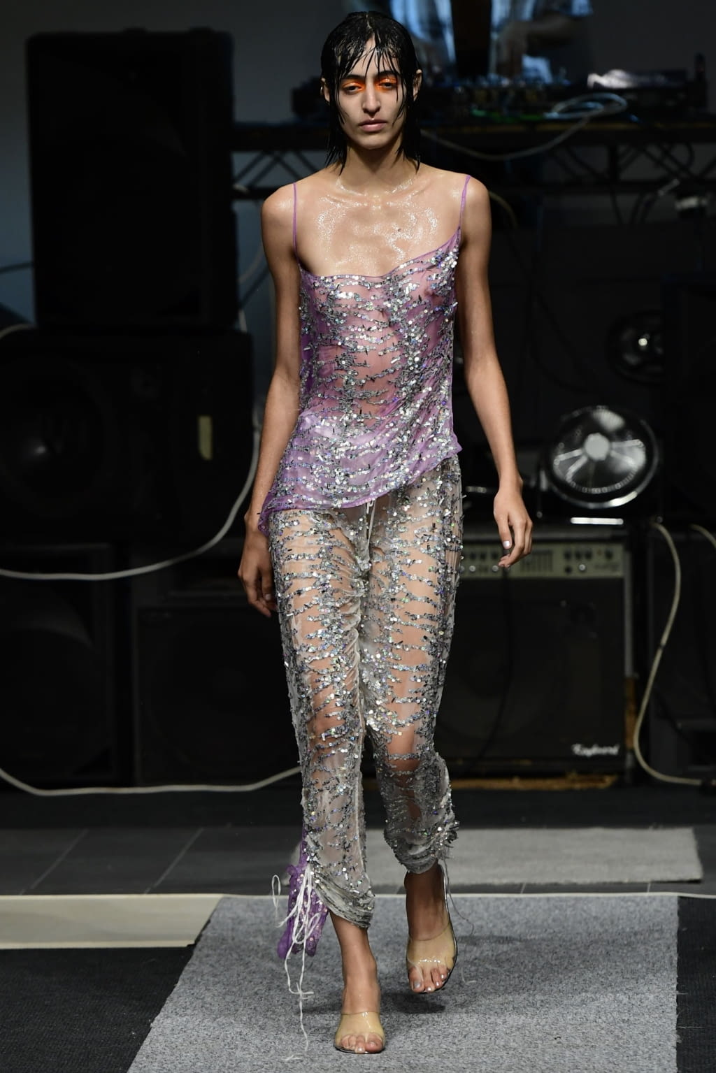 Fashion Week London Spring/Summer 2019 look 34 from the Ashish collection womenswear