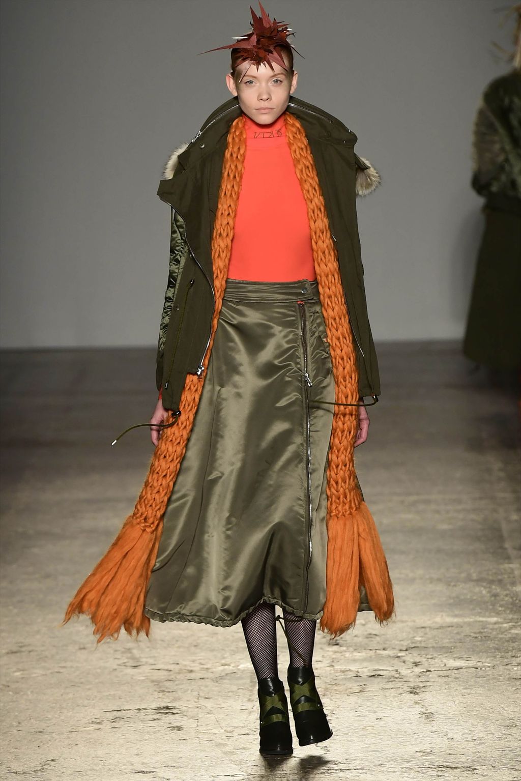 Fashion Week Milan Fall/Winter 2017 look 9 from the Atsushi Nakashima collection womenswear