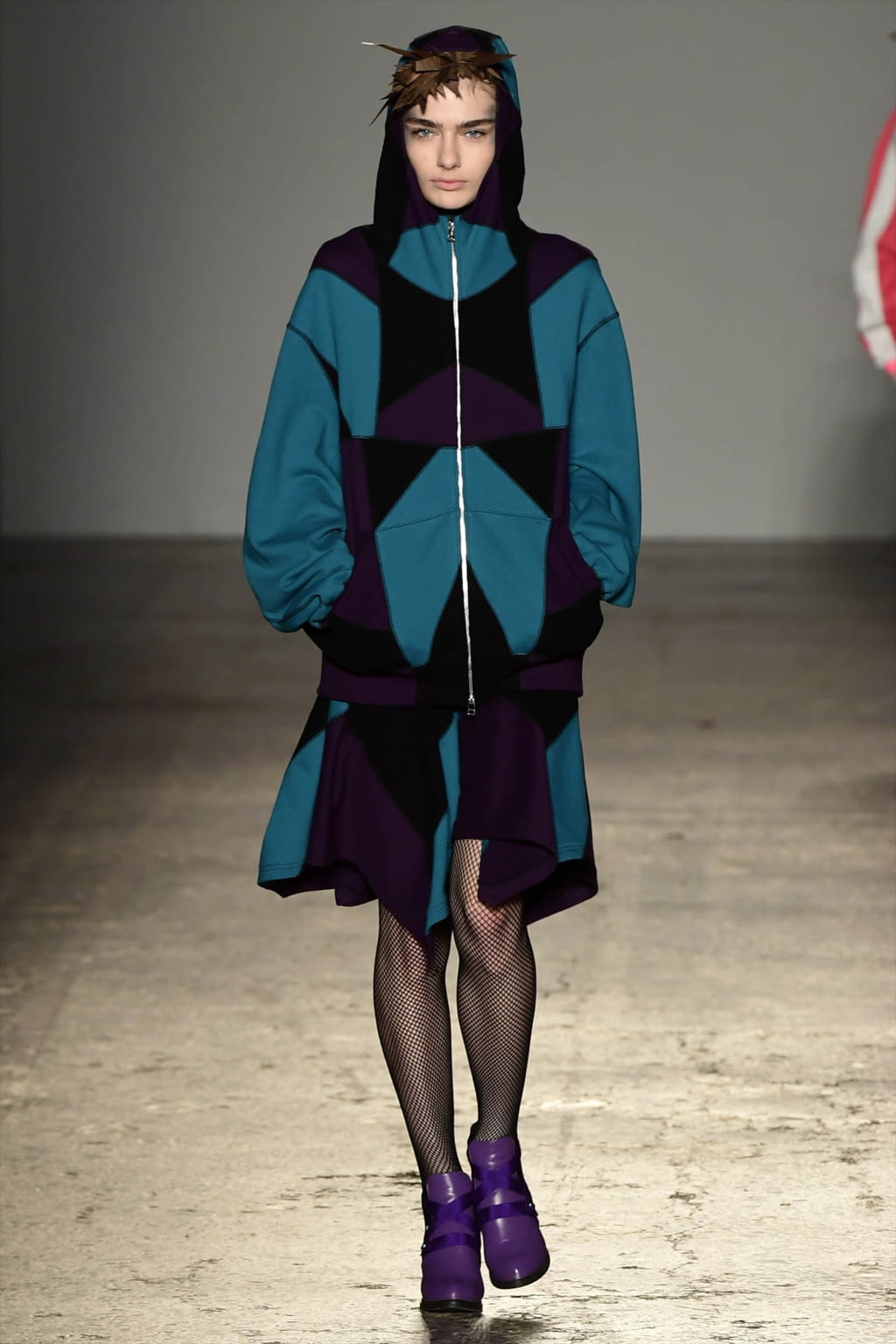 Fashion Week Milan Fall/Winter 2017 look 19 from the Atsushi Nakashima collection womenswear