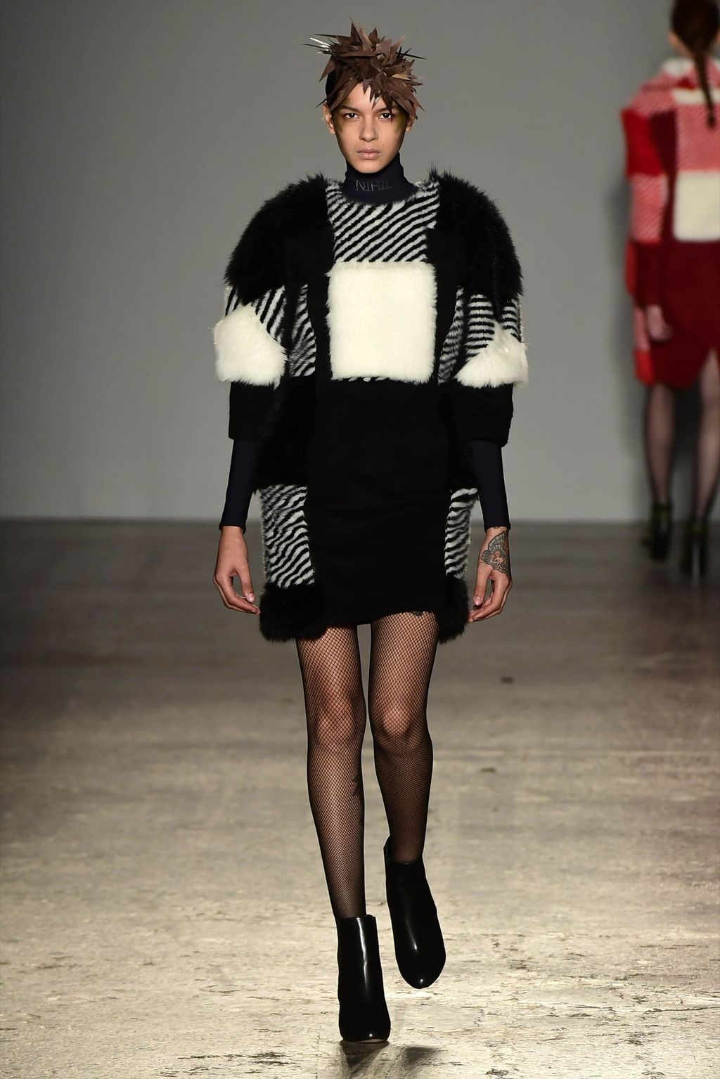 Fashion Week Milan Fall/Winter 2017 look 30 from the Atsushi Nakashima collection womenswear