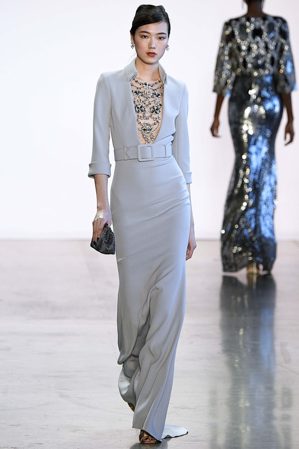 Fashion Week New York Fall/Winter 2018 look 32 from the Badgley Mischka collection womenswear