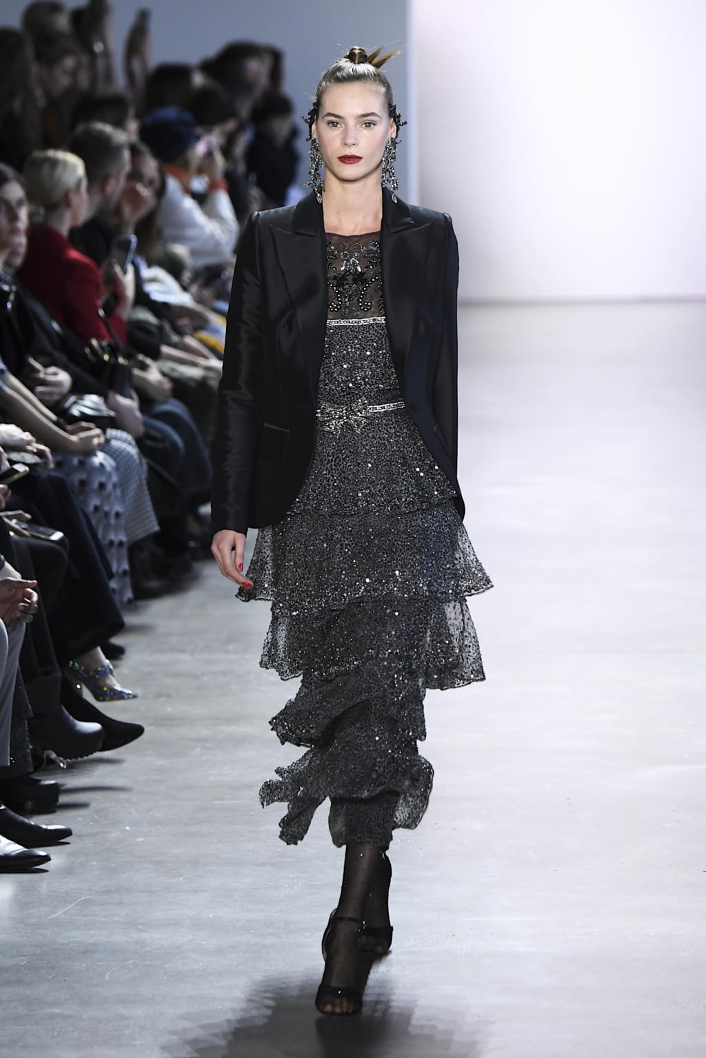 Fashion Week New York Fall/Winter 2020 look 10 from the Badgley Mischka collection womenswear