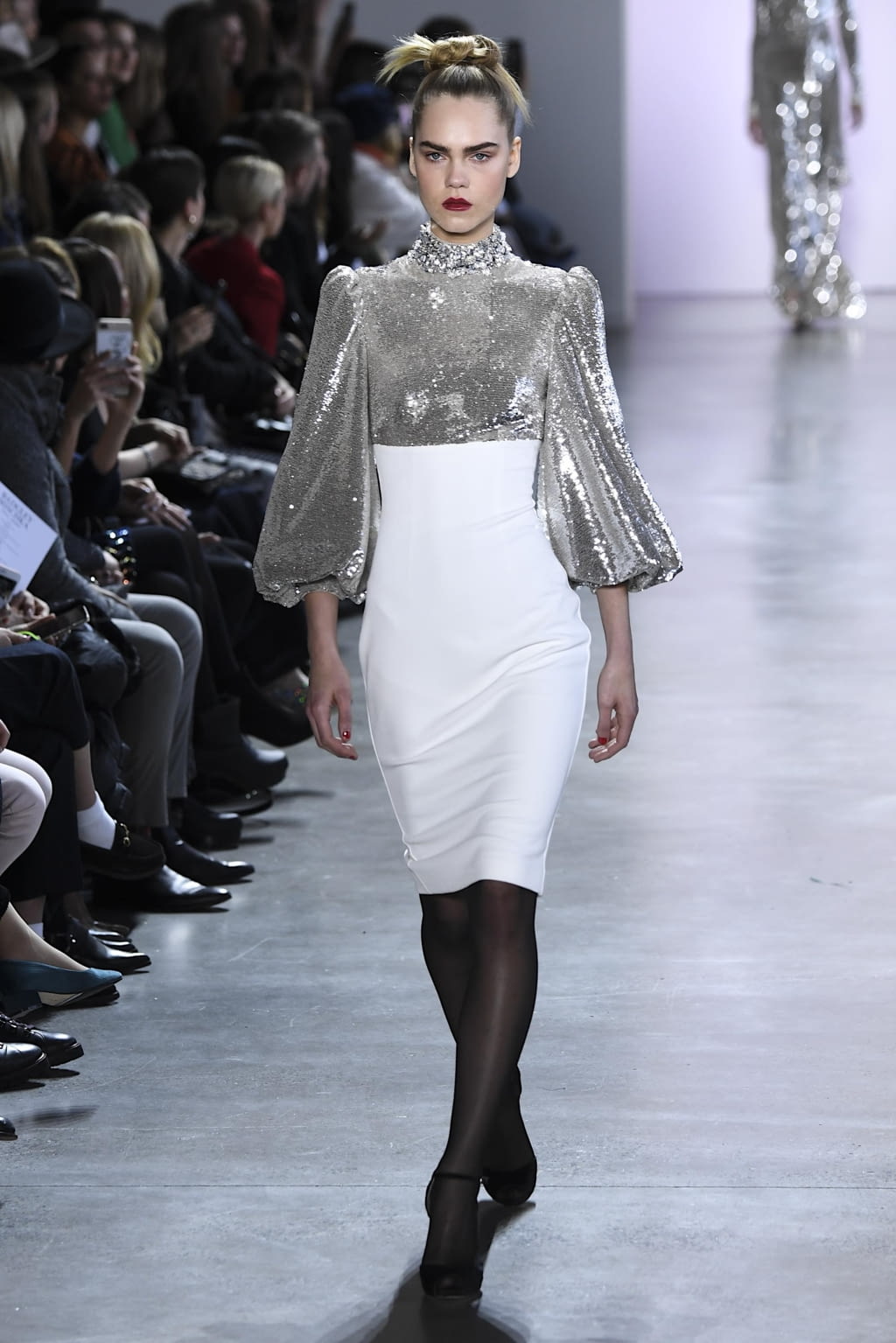 Fashion Week New York Fall/Winter 2020 look 42 from the Badgley Mischka collection womenswear