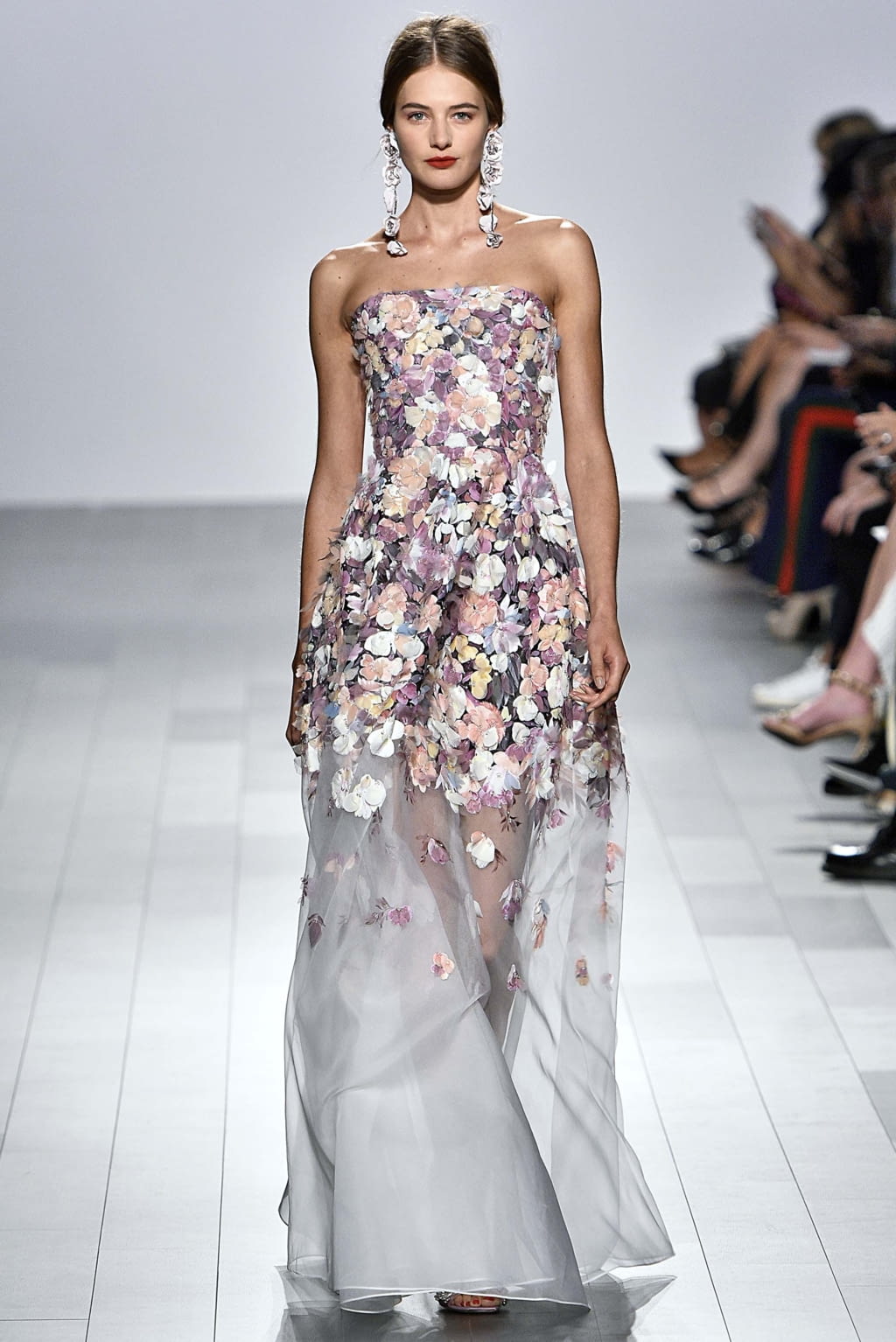 Fashion Week New York Spring/Summer 2018 look 46 from the Badgley Mischka collection womenswear