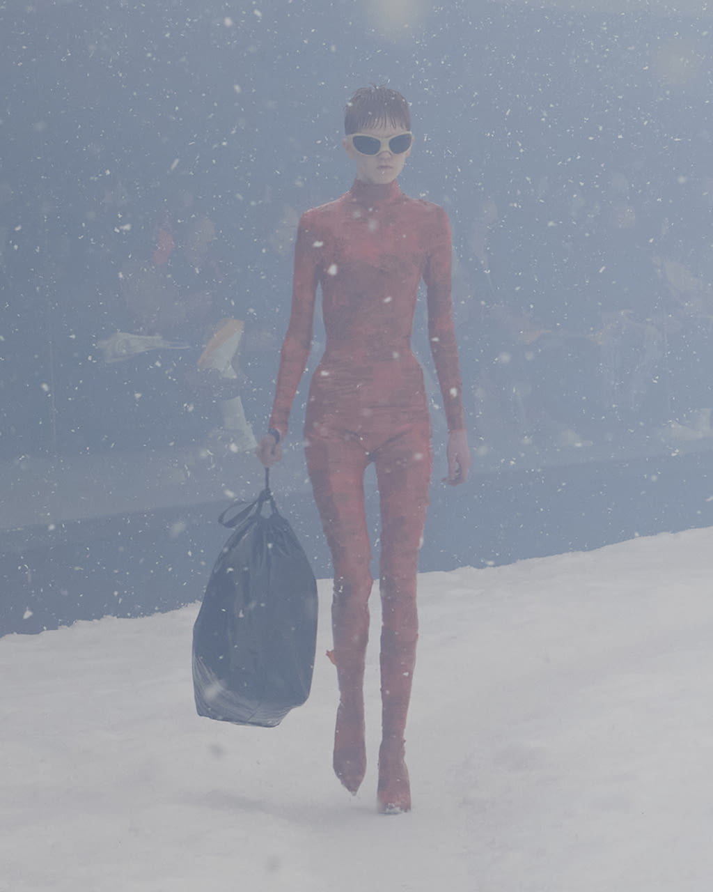 Fashion Week Paris Fall/Winter 2022 look 25 de la collection Balenciaga womenswear