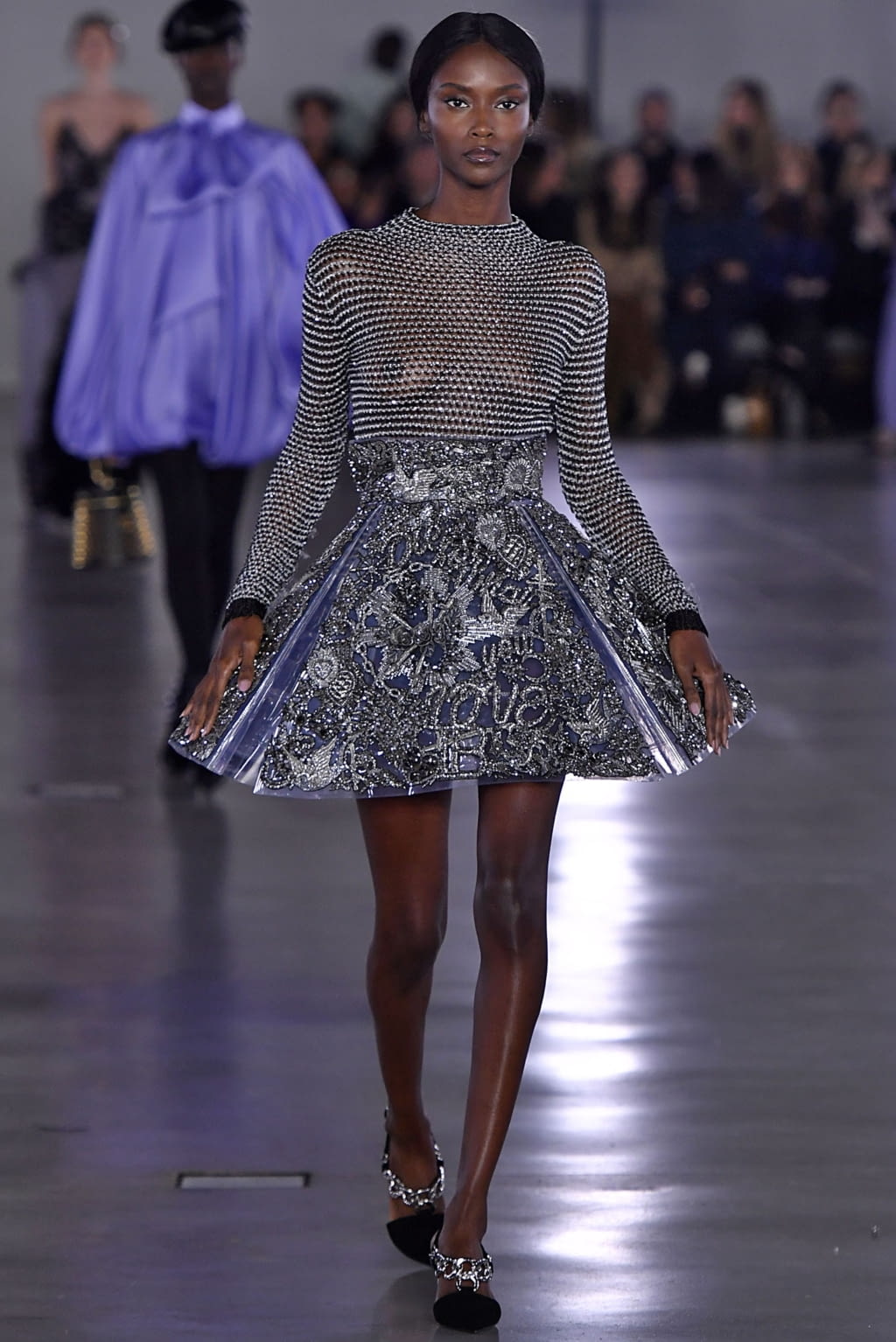 Fashion Week Paris Fall/Winter 2019 look 58 from the Balmain collection womenswear