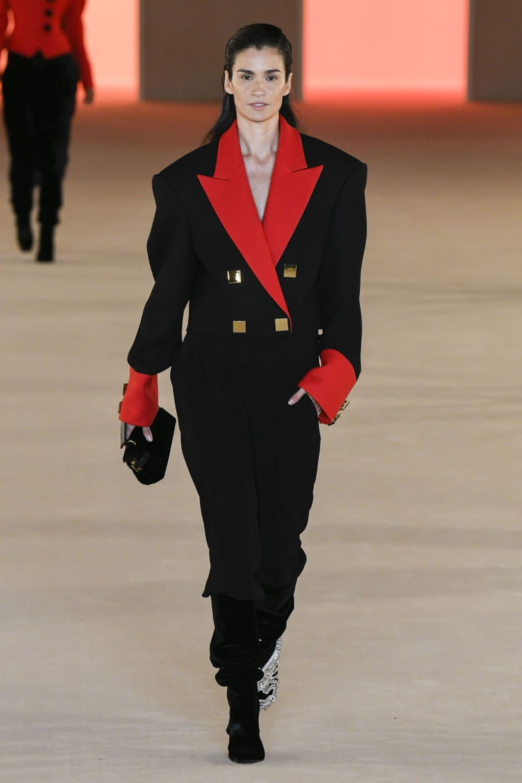 Fashion Week Paris Fall/Winter 2020 look 78 from the Balmain collection 女装