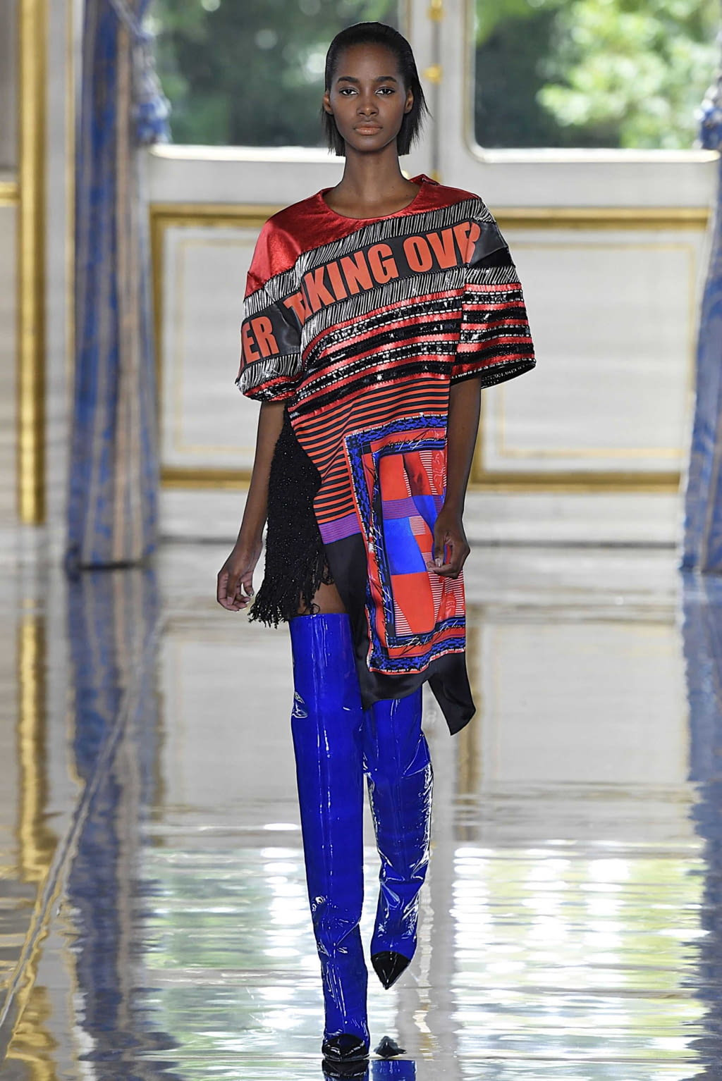 Fashion Week Paris Spring/Summer 2019 look 82 from the Balmain collection menswear