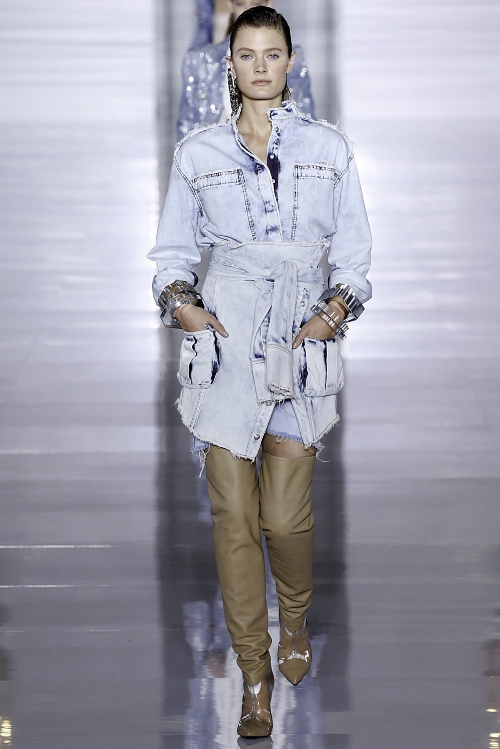 Fashion Week Paris Spring/Summer 2019 look 32 from the Balmain collection 女装