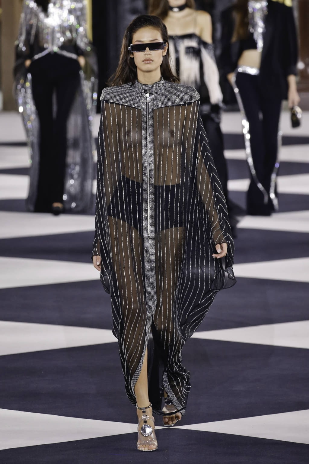 Fashion Week Paris Spring/Summer 2020 look 94 from the Balmain collection 女装