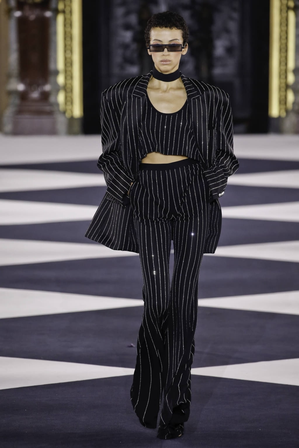 Fashion Week Paris Spring/Summer 2020 look 98 from the Balmain collection 女装