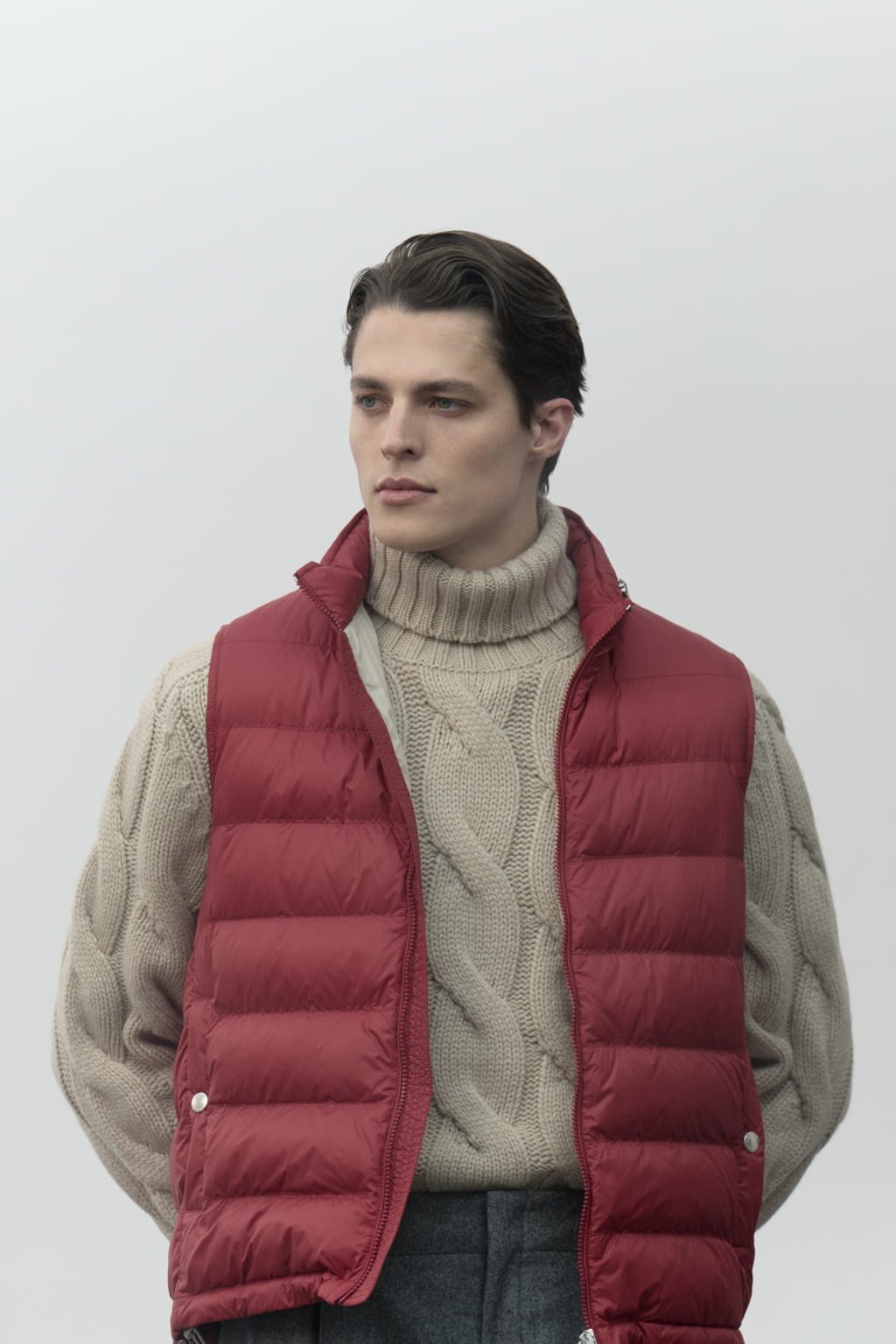 Fashion Week Milan Fall/Winter 2022 look 30 from the Brunello Cucinelli collection 男装