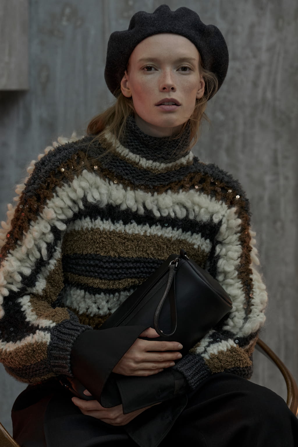 Fashion Week Milan Fall/Winter 2022 look 12 from the Brunello Cucinelli collection 女装