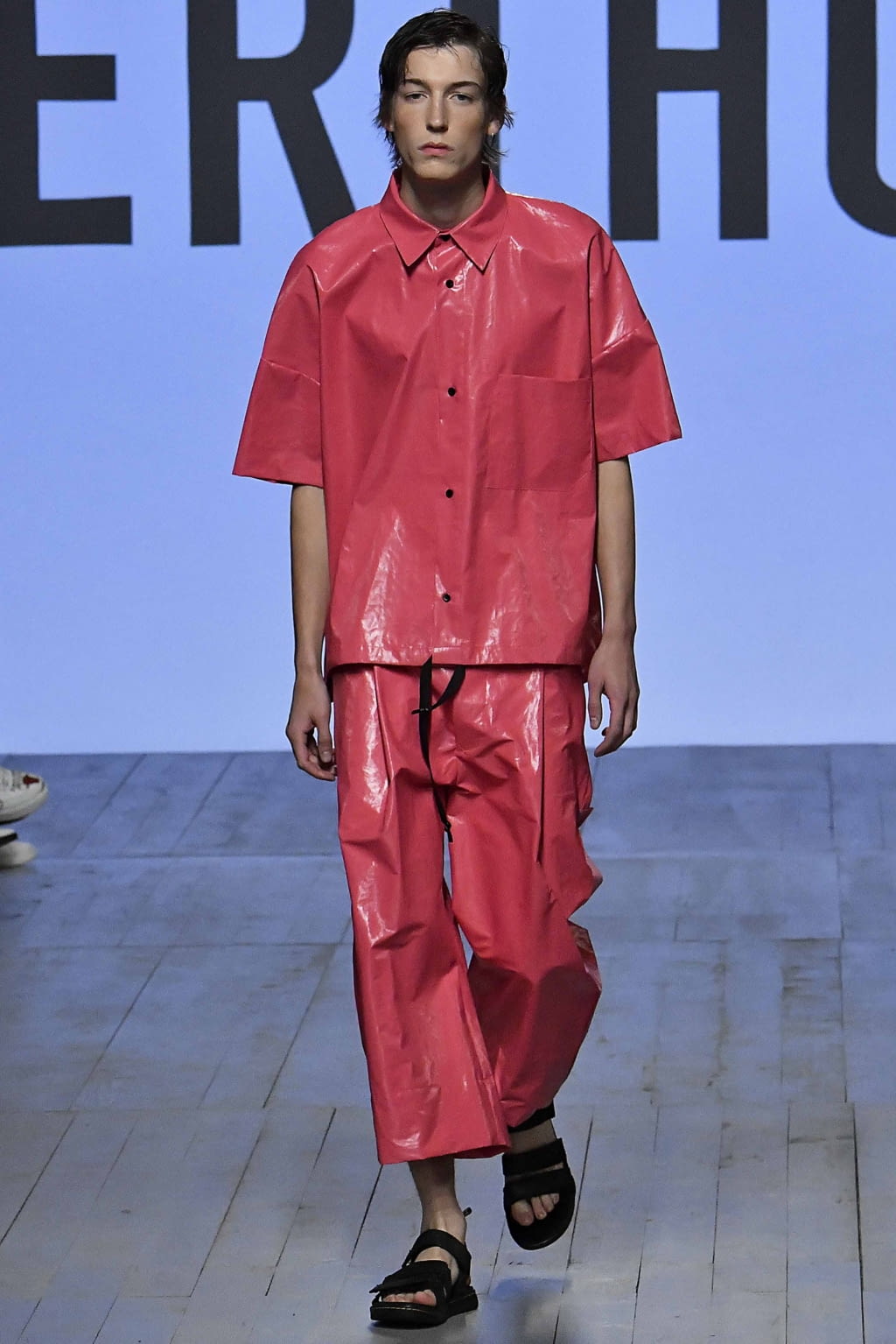 Fashion Week London Spring/Summer 2019 look 8 from the Berthold collection menswear