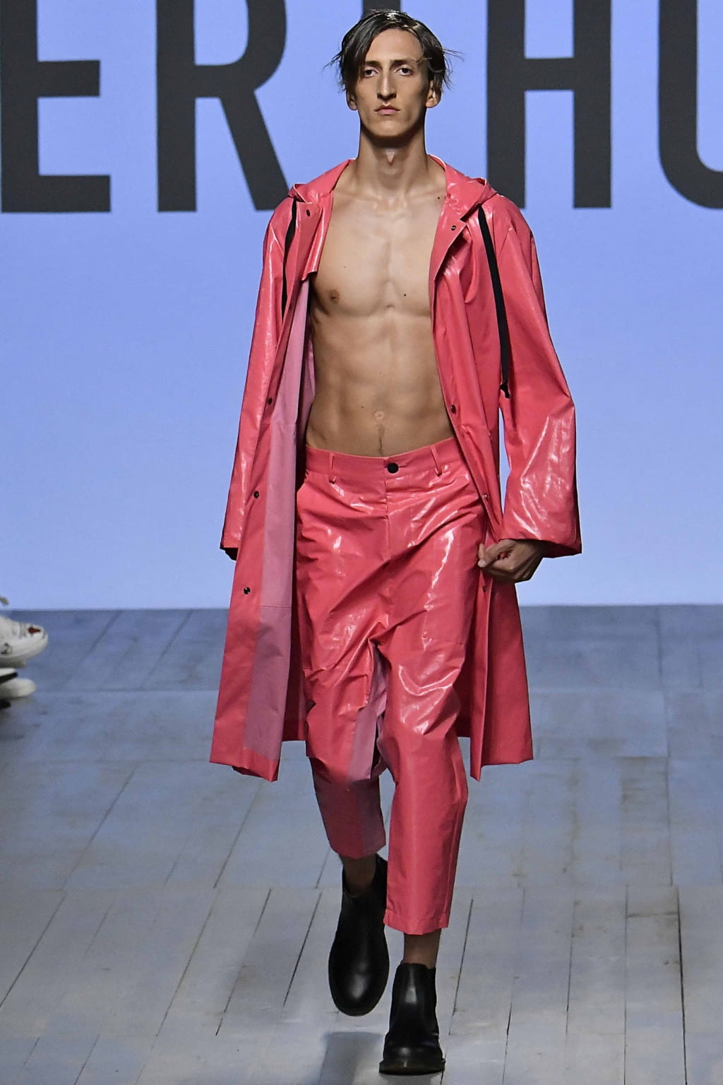 Fashion Week London Spring/Summer 2019 look 12 from the Berthold collection menswear