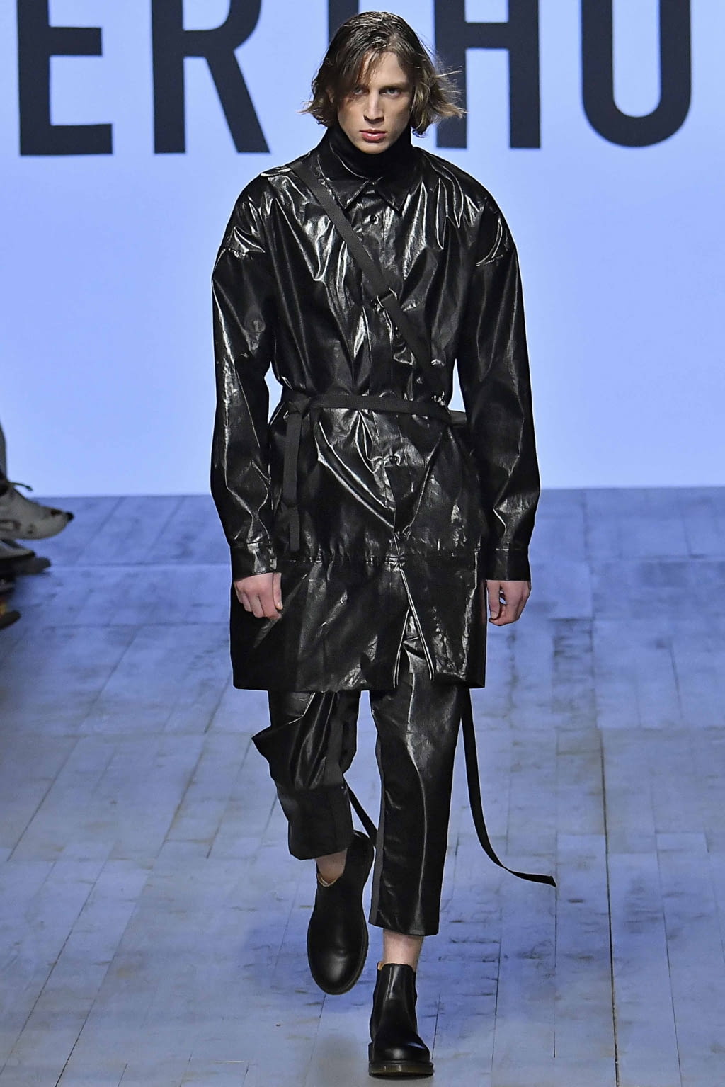 Fashion Week London Spring/Summer 2019 look 30 from the Berthold collection menswear