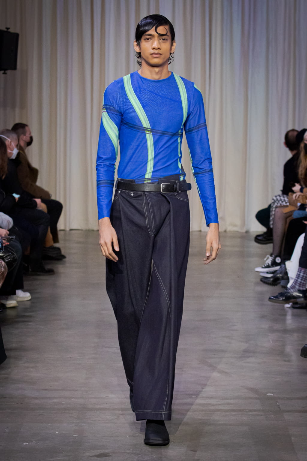 Fashion Week Paris Fall/Winter 2022 look 11 from the Bianca Saunders collection menswear