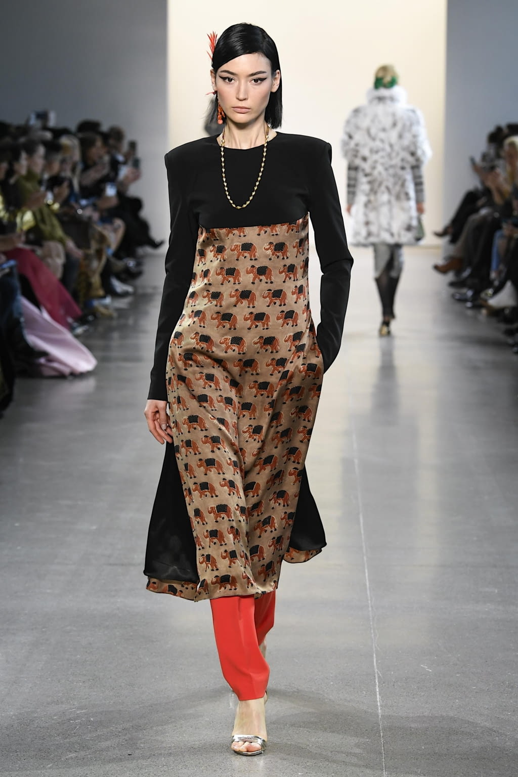 Fashion Week New York Fall/Winter 2020 look 8 from the Bibhu Mohapatra collection womenswear