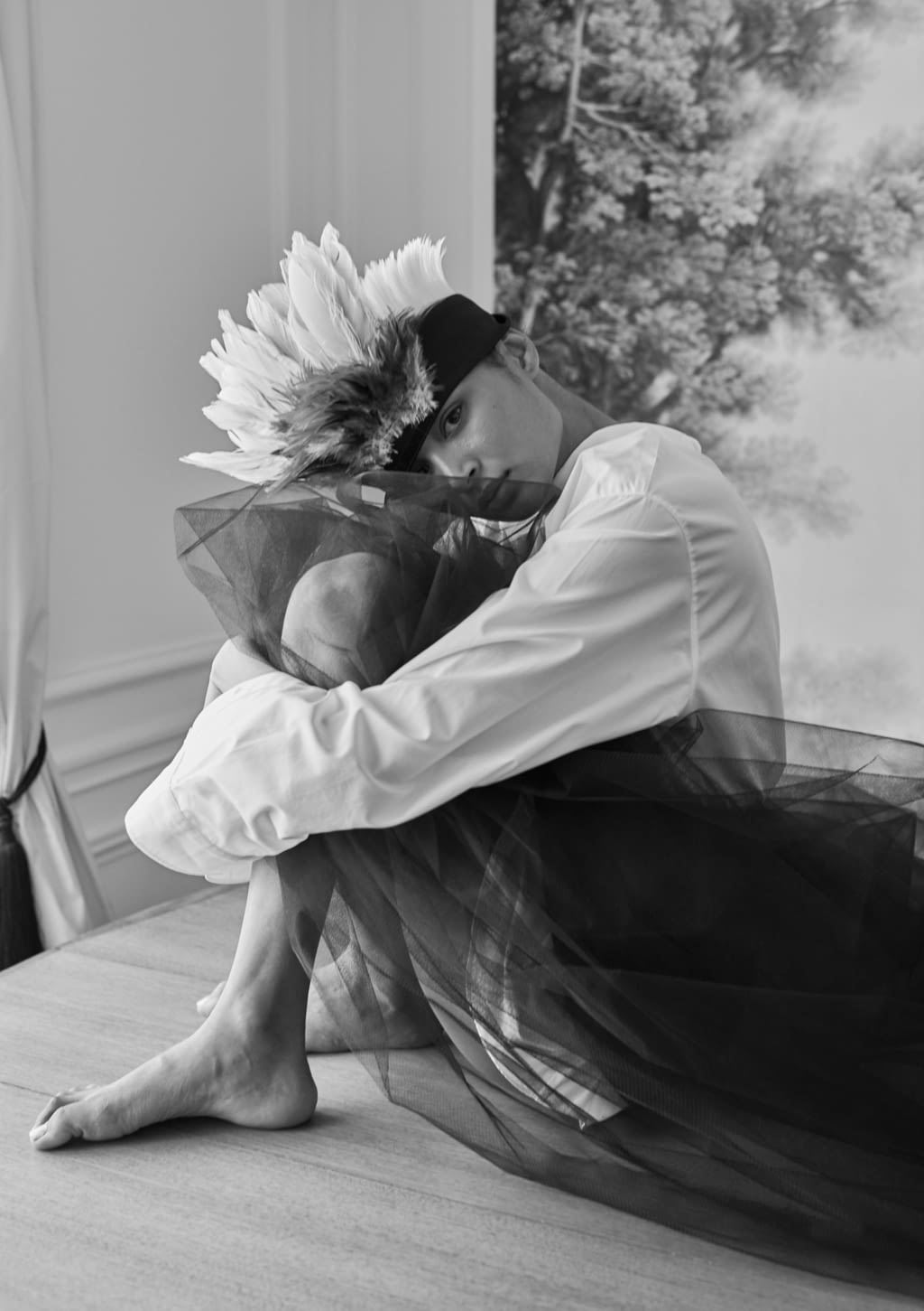 Fashion Week Paris Fall/Winter 2020 look 1 from the Bouchra Jarrar collection couture