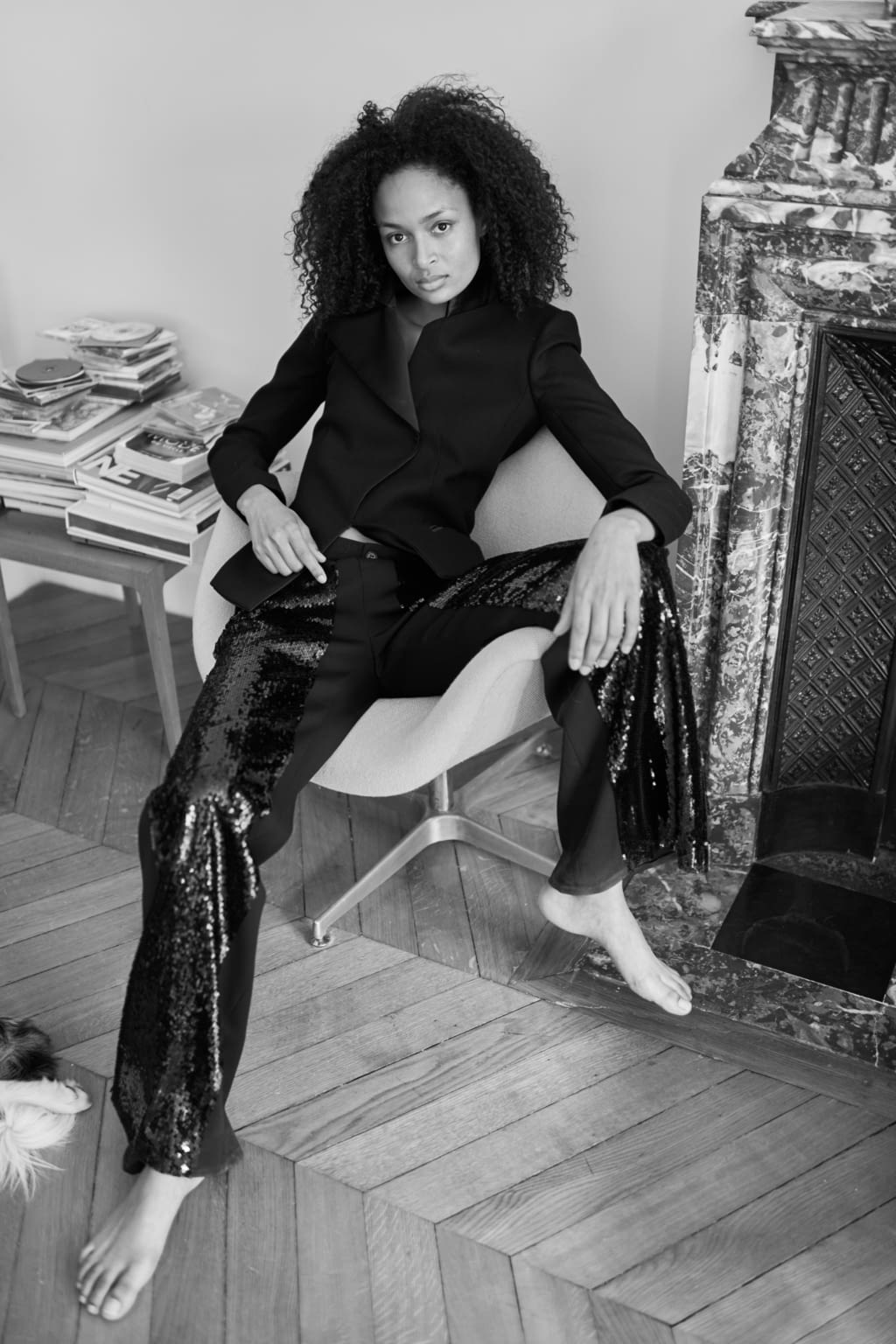 Fashion Week Paris Fall/Winter 2020 look 4 from the Bouchra Jarrar collection couture