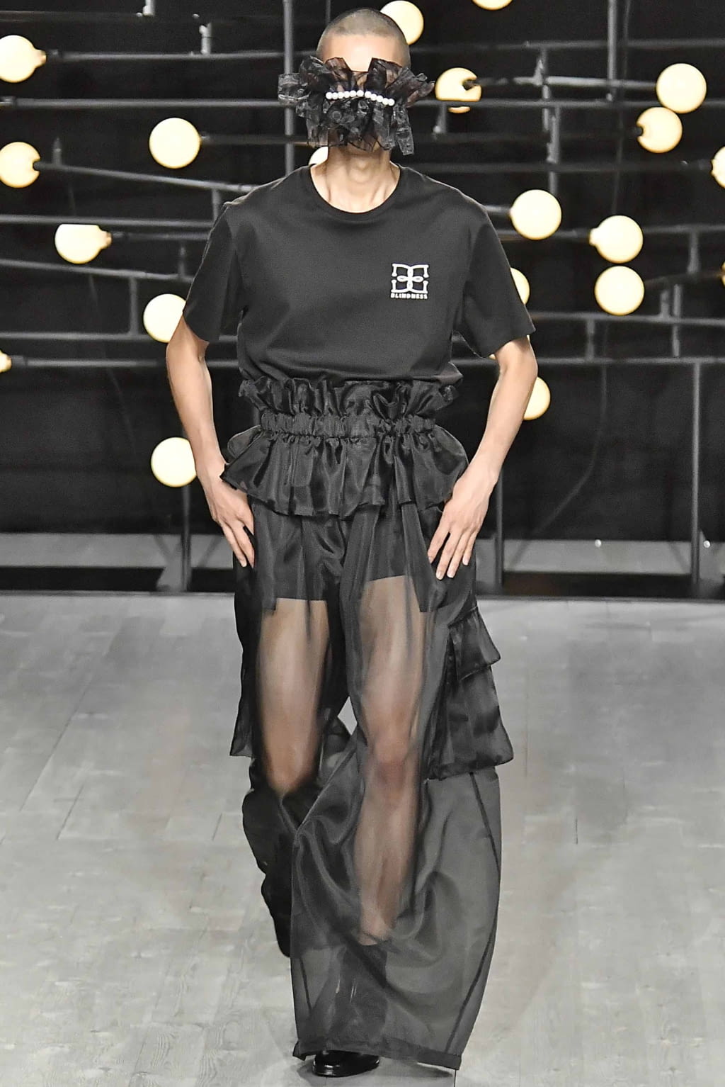 Fashion Week London Spring/Summer 2019 look 24 de la collection Blindness menswear