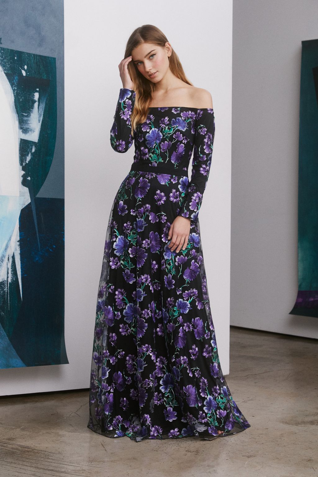 Fashion Week New York Pre-Fall 2019 look 13 from the Tadashi Shoji collection womenswear