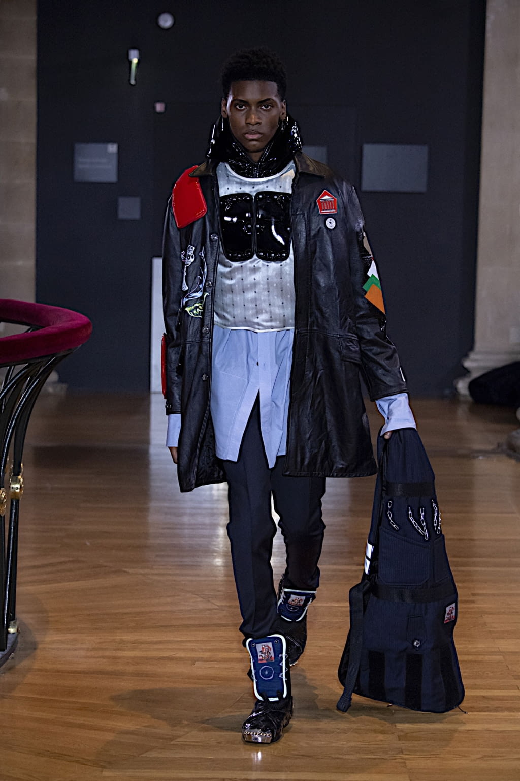 Fashion Week Paris Fall/Winter 2020 look 21 from the Boramy Viguier collection menswear