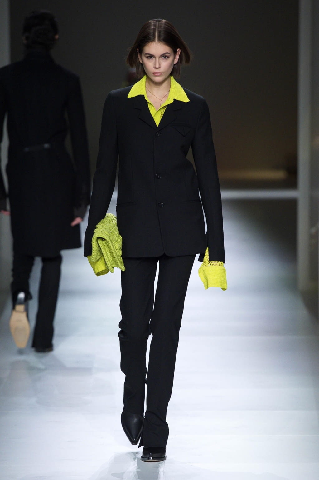 Fashion Week Milan Fall/Winter 2020 look 7 from the Bottega Veneta collection 女装