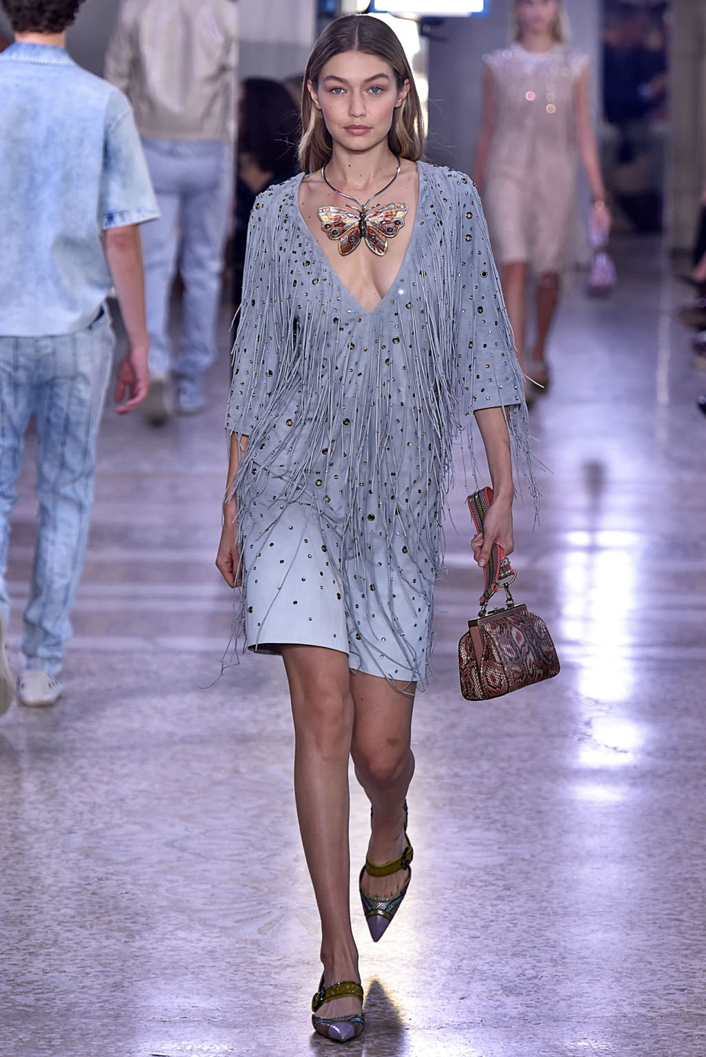 Fashion Week Milan Spring/Summer 2018 look 43 from the Bottega Veneta collection womenswear
