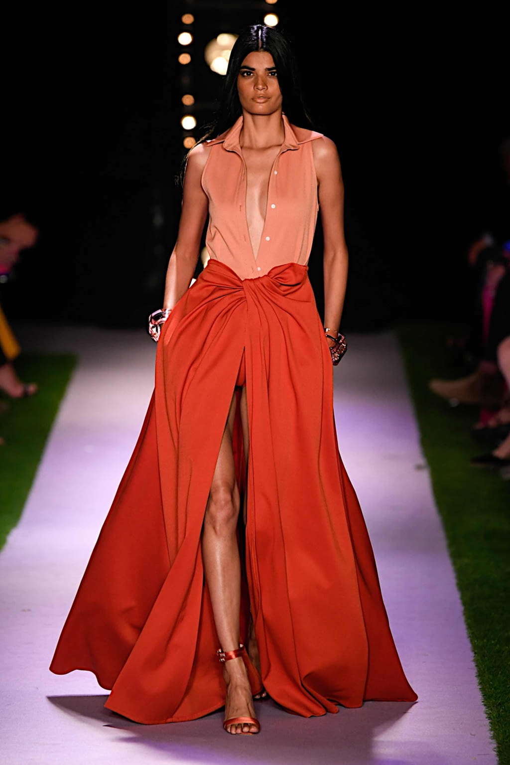 Fashion Week New York Spring/Summer 2020 look 54 from the Brandon Maxwell collection womenswear