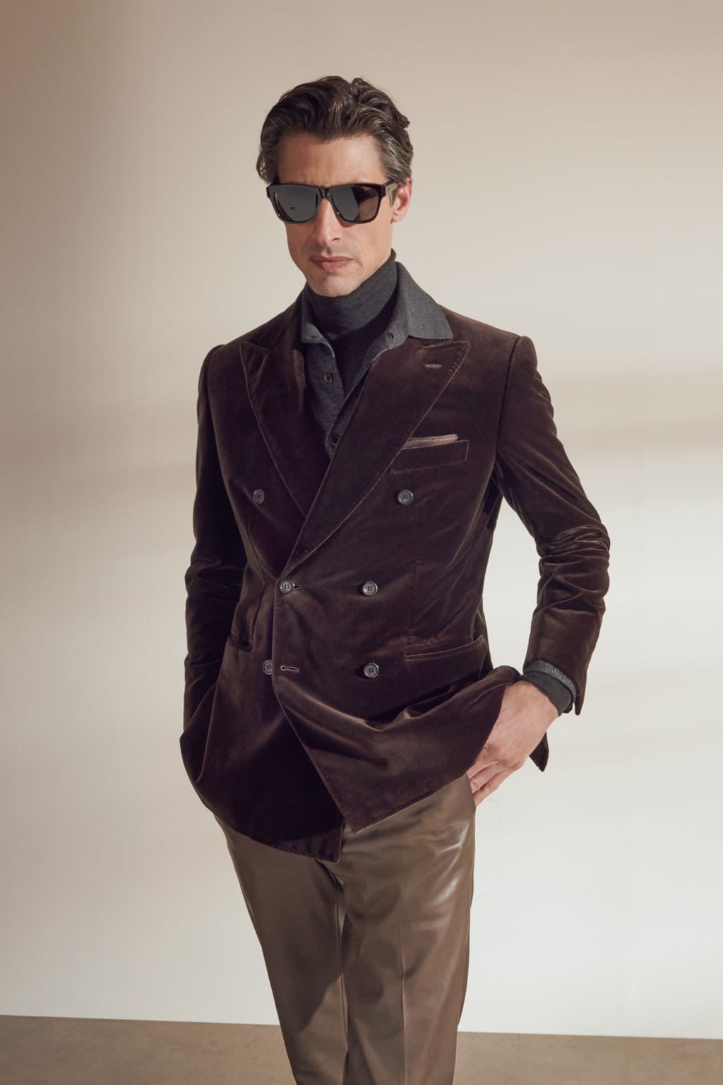 Fashion Week Milan Fall/Winter 2021 look 32 from the Brioni collection menswear