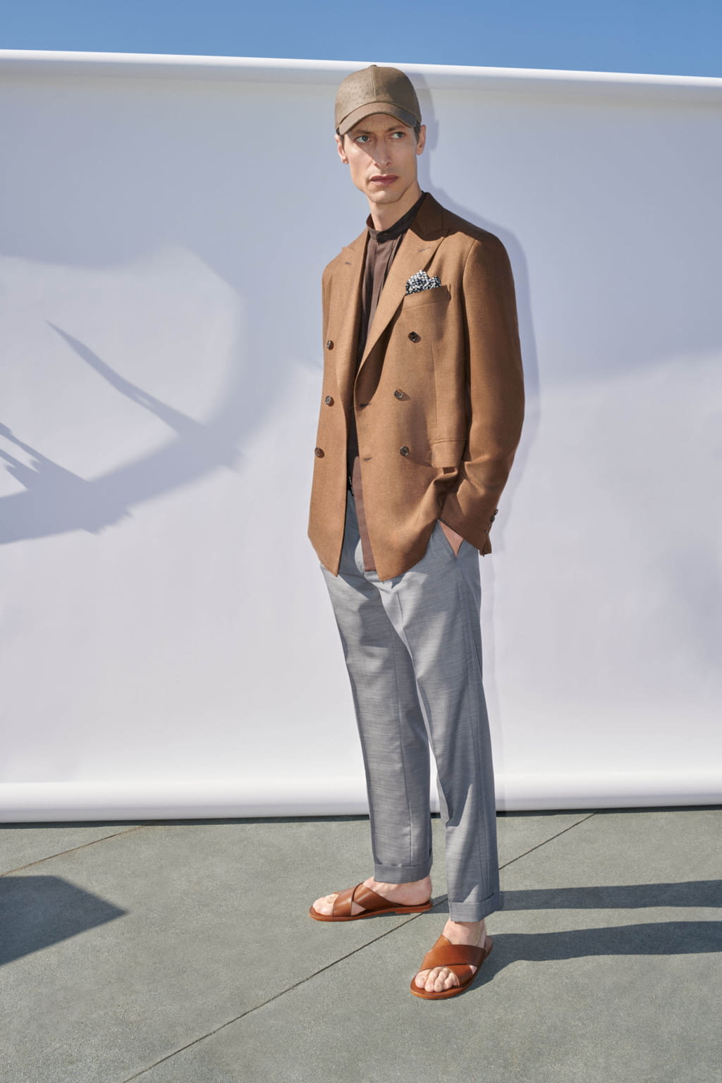 Fashion Week Florence Spring/Summer 2020 look 3 from the Brioni collection menswear