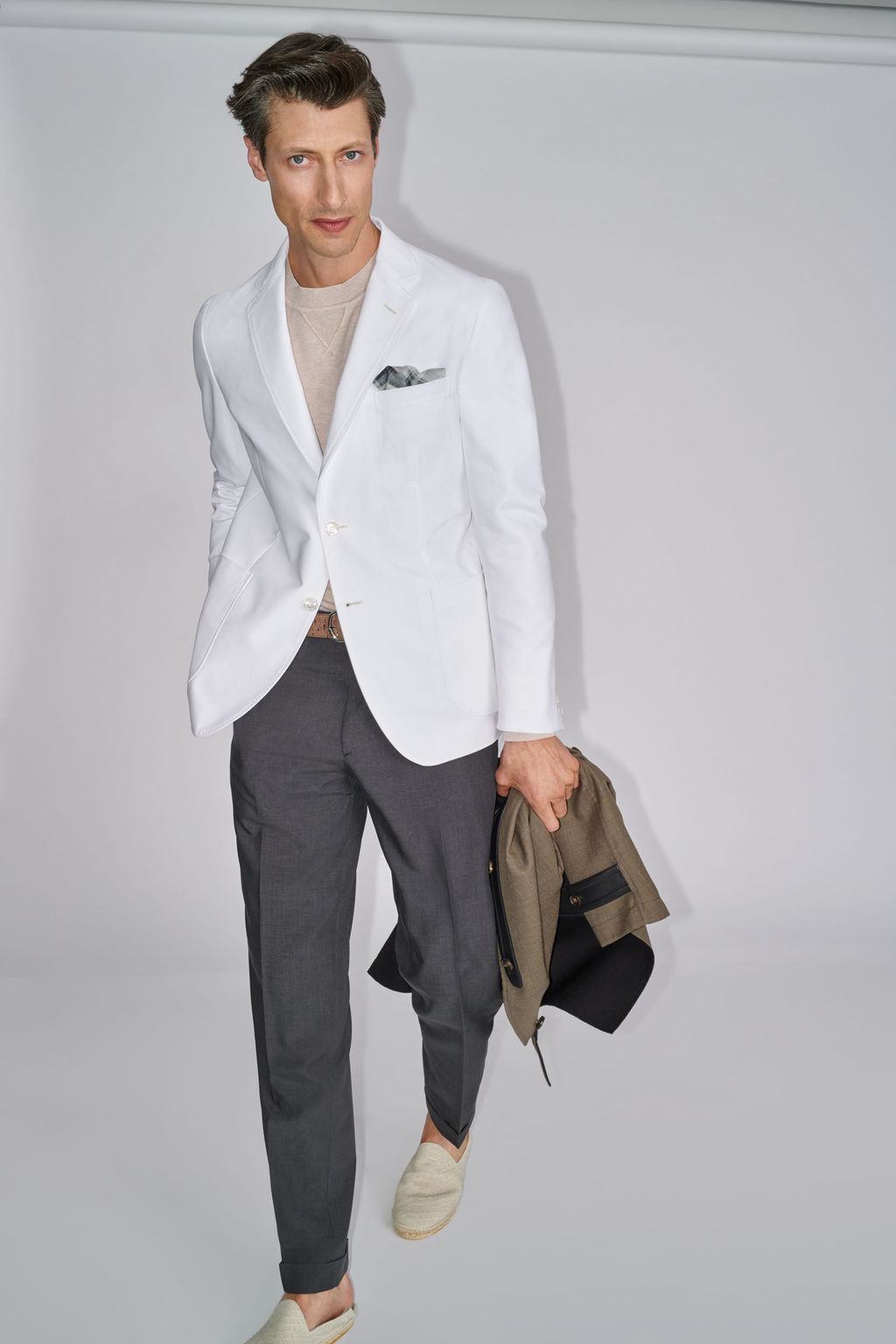 Fashion Week Florence Spring/Summer 2020 look 6 from the Brioni collection menswear