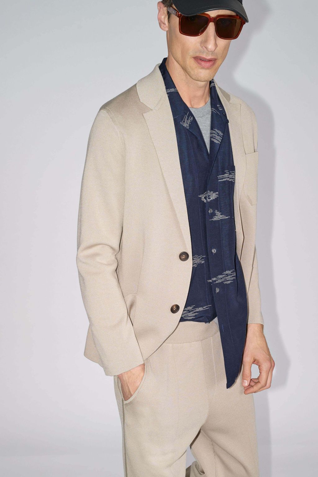 Fashion Week Florence Spring/Summer 2020 look 14 from the Brioni collection menswear