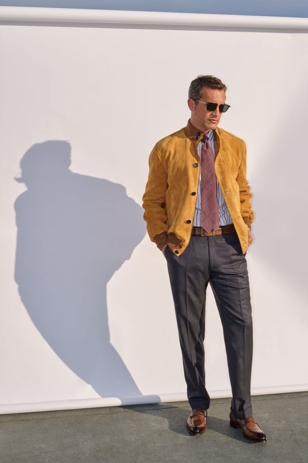 Fashion Week Florence Spring/Summer 2020 look 18 from the Brioni collection menswear