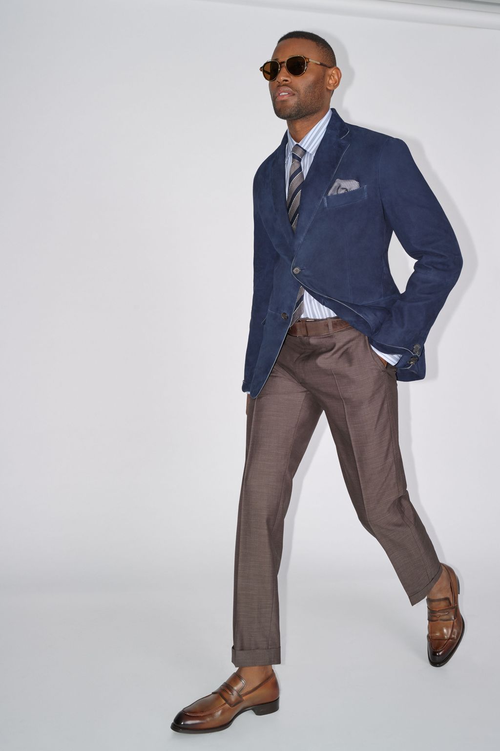 Fashion Week Florence Spring/Summer 2020 look 19 from the Brioni collection menswear