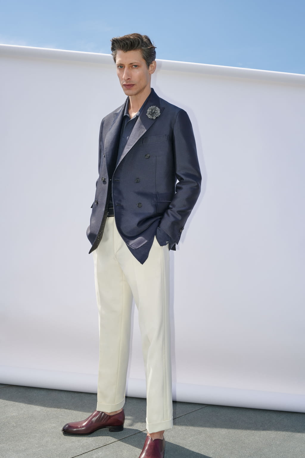 Fashion Week Florence Spring/Summer 2020 look 20 from the Brioni collection menswear