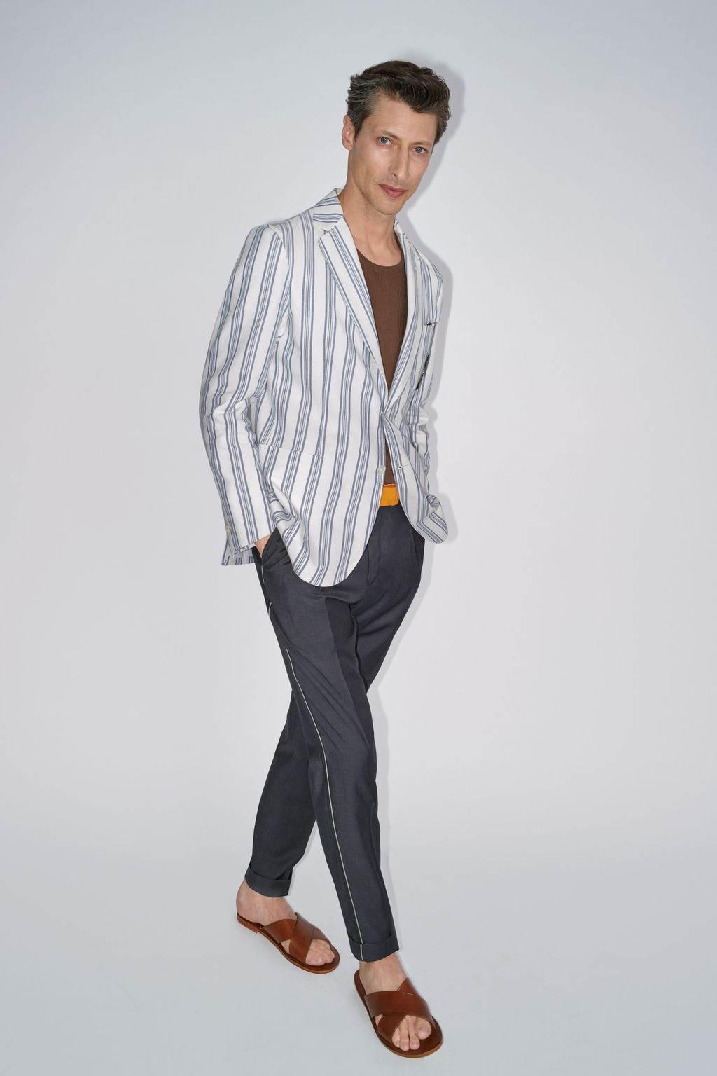 Fashion Week Florence Spring/Summer 2020 look 21 from the Brioni collection menswear