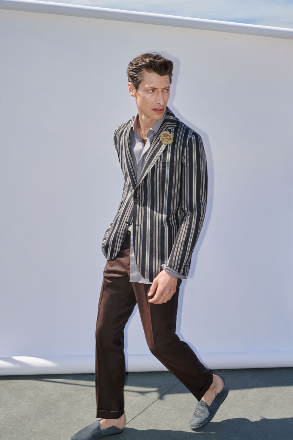 Fashion Week Florence Spring/Summer 2020 look 22 from the Brioni collection menswear