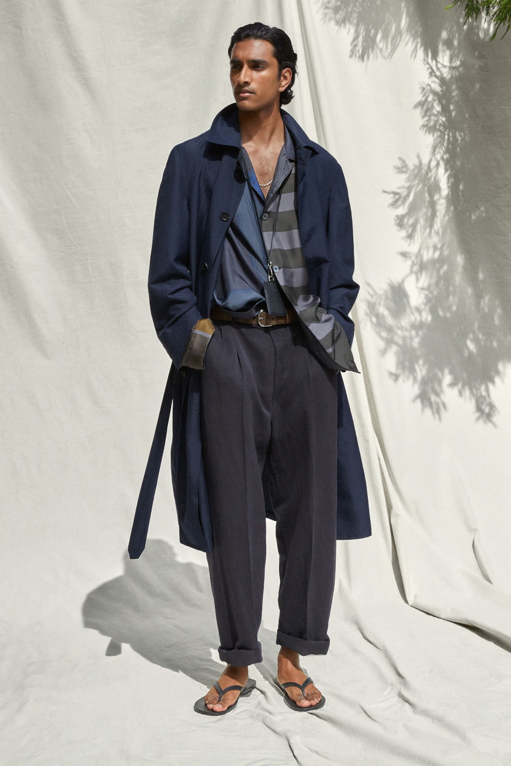 Fashion Week Milan Spring/Summer 2022 look 1 from the Brioni collection menswear