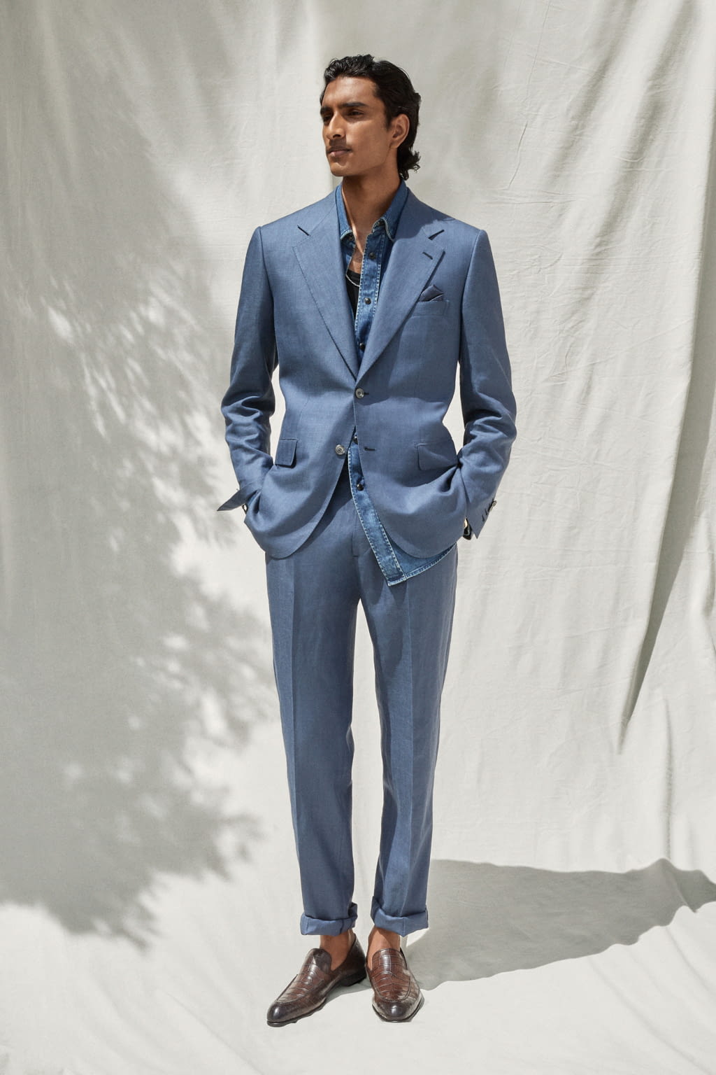Fashion Week Milan Spring/Summer 2022 look 7 from the Brioni collection menswear
