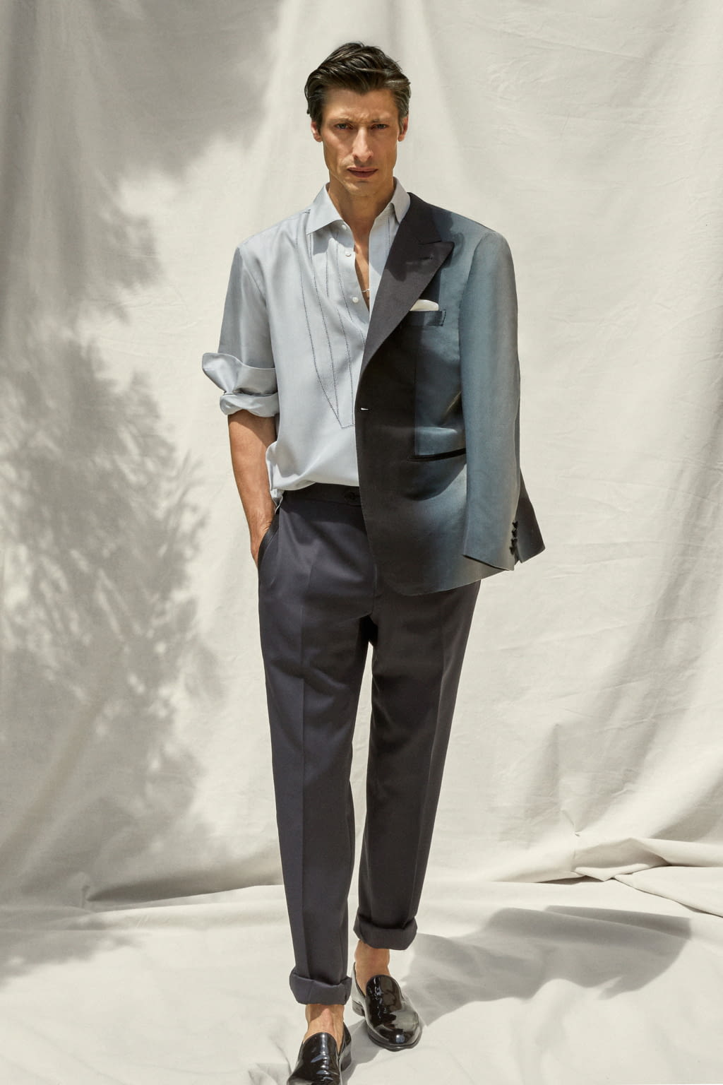 Fashion Week Milan Spring/Summer 2022 look 38 from the Brioni collection menswear