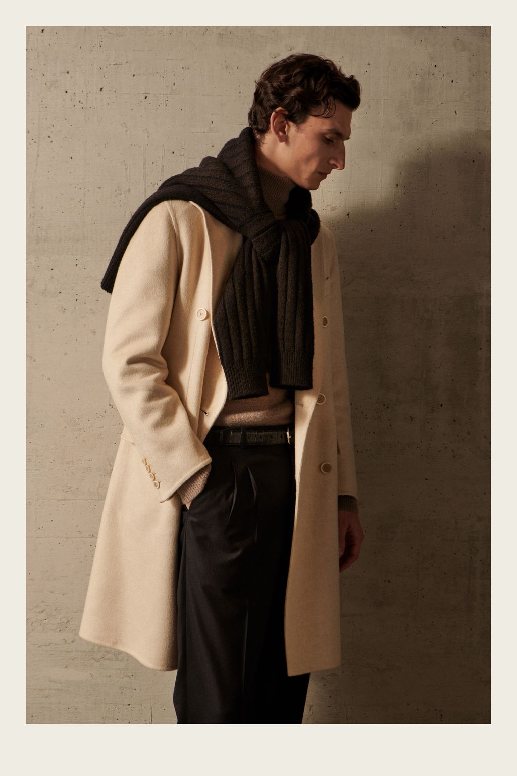Fashion Week Milan Fall/Winter 2023 look 8 from the Brioni collection 男装
