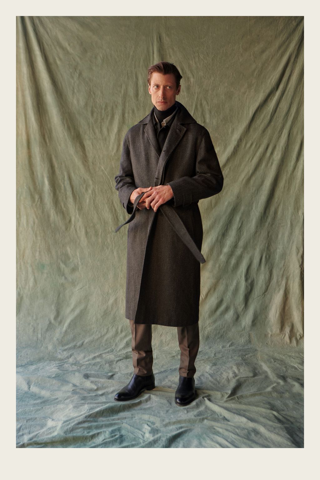 Fashion Week Milan Fall/Winter 2023 look 10 from the Brioni collection 男装