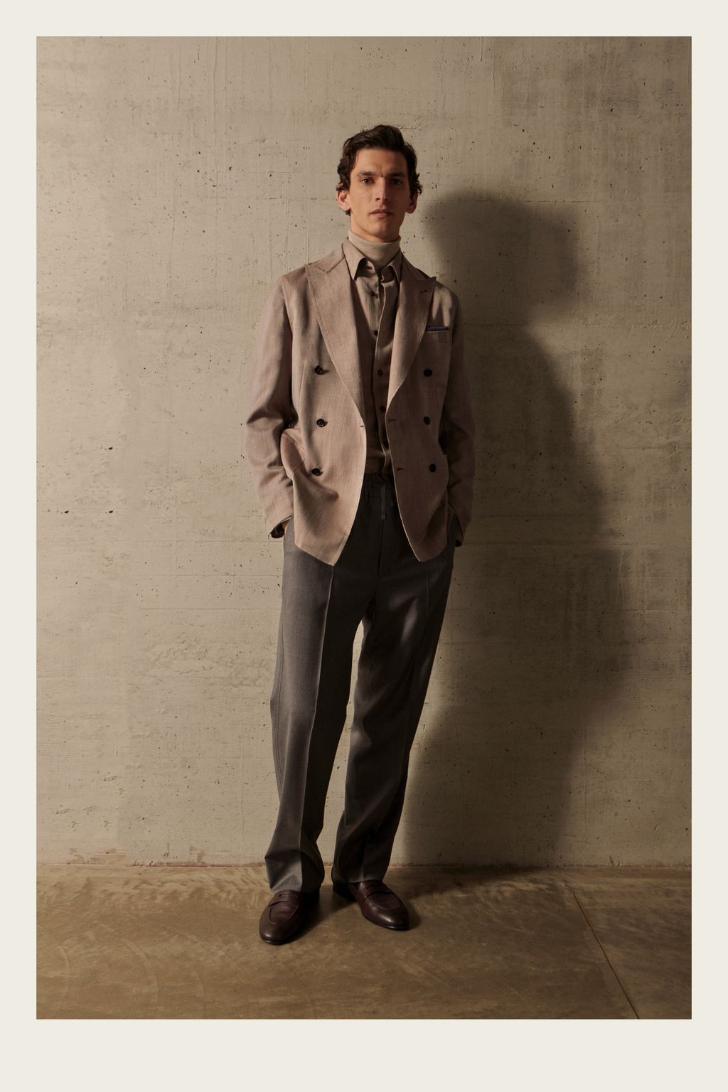 Fashion Week Milan Fall/Winter 2023 look 26 from the Brioni collection 男装