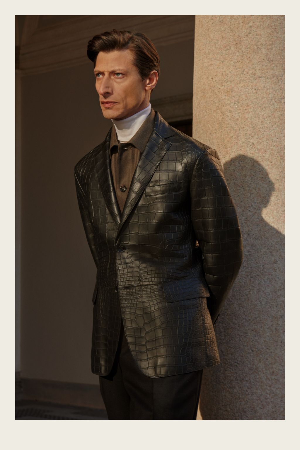 Fashion Week Milan Fall/Winter 2023 look 27 from the Brioni collection 男装