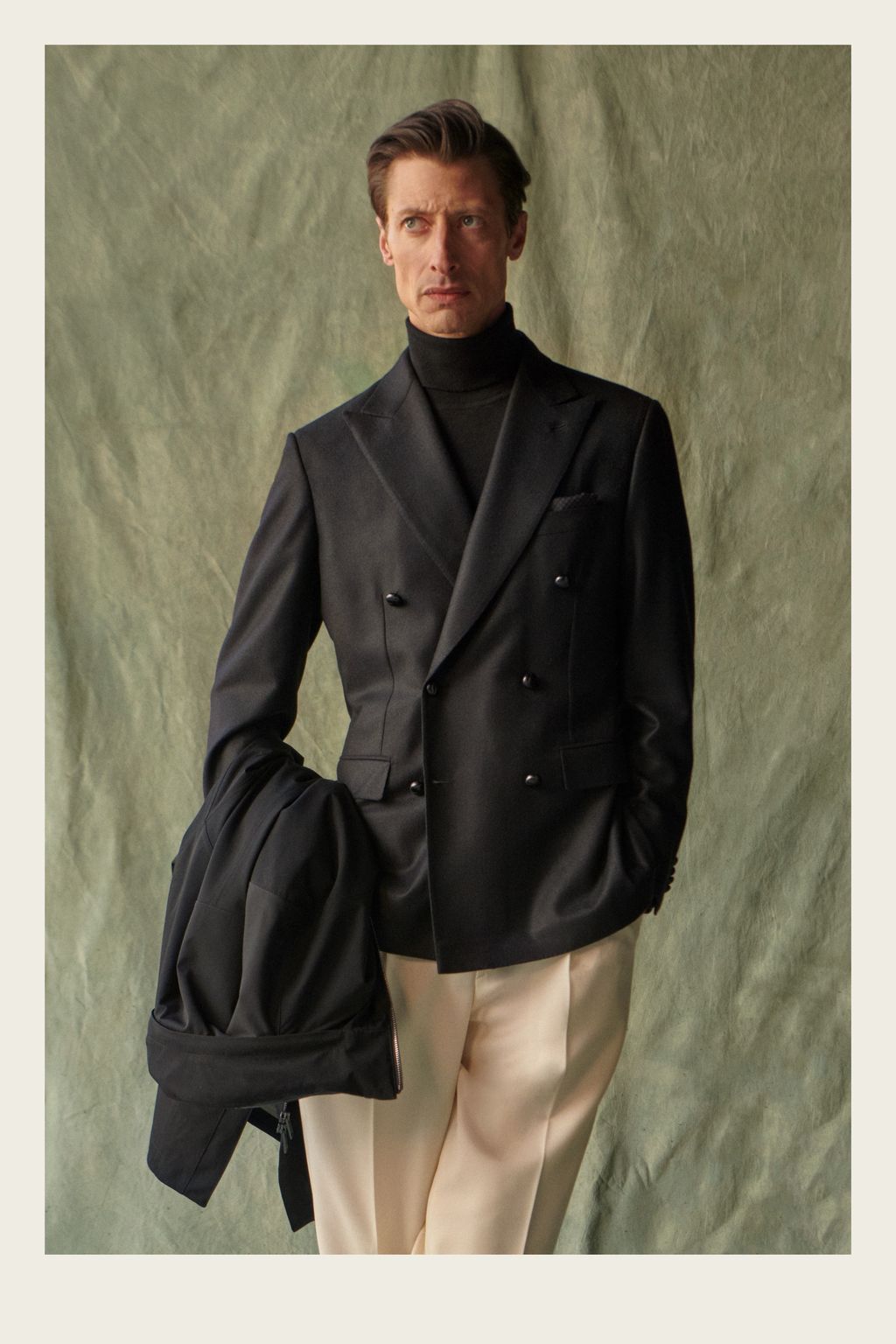 Fashion Week Milan Fall/Winter 2023 look 29 from the Brioni collection menswear