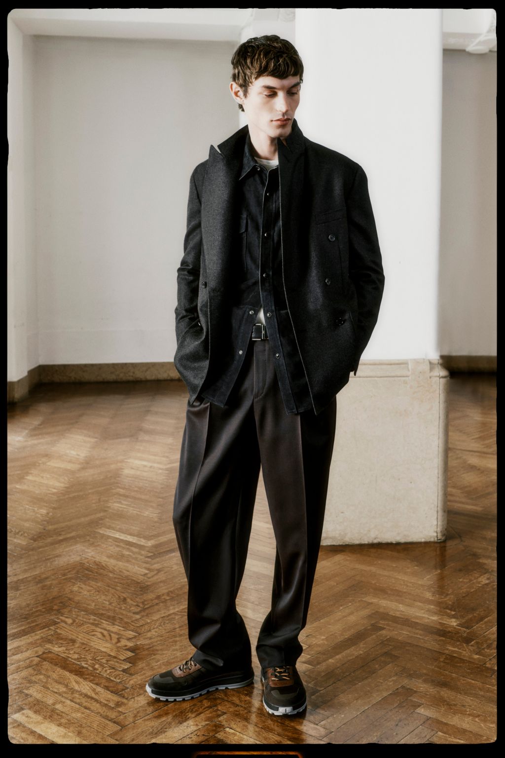 Fashion Week Milan Fall/Winter 2024 look 6 from the Brioni collection menswear