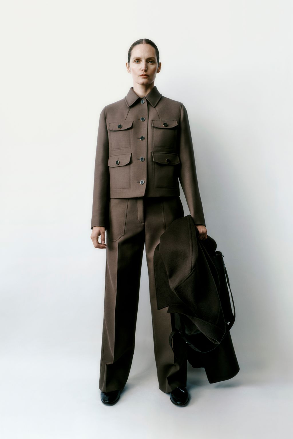 Fashion Week Milan Fall/Winter 2024 look 10 from the Brioni collection womenswear