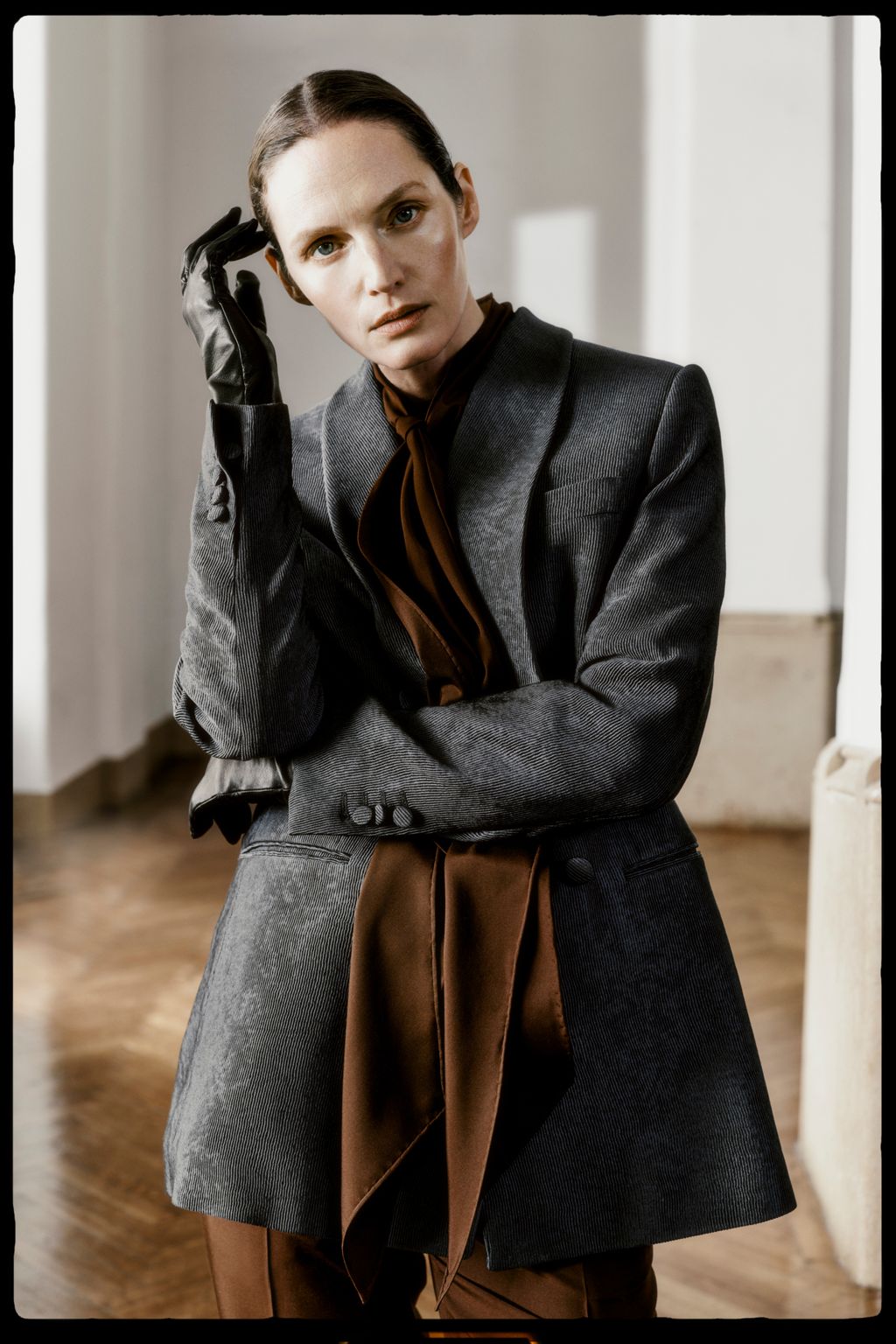 Fashion Week Milan Fall/Winter 2024 look 13 from the Brioni collection womenswear